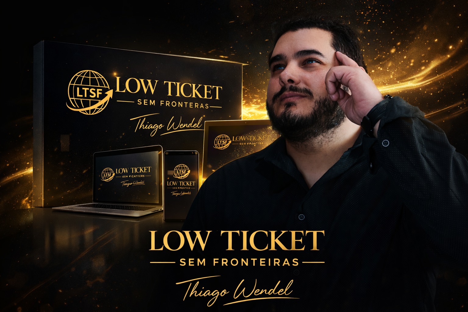 Mockup do produto Low Ticket Sem Fronteiras